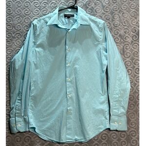 Banana Republic‎ Size Small Tailored Stretch Mens Light Blue Dress Shirt